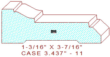 Door/Window Casing 3-7/16" - 11 Door/Window Casing 3-7/16" - 11