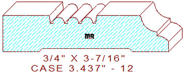 Door/Window Casing 3-7/16" 12 Door/Window Casing 3-7/16" 12