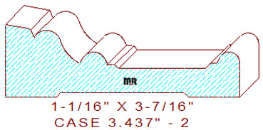 Door/Window Casing 3-7/16" - 2 Door/Window Casing 3-7/16" - 2