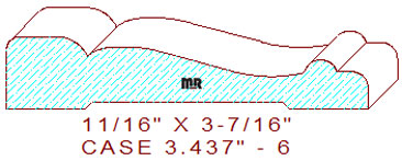 Door/Window Casing 3-7/16" - 6 Door/Window Casing 3-7/16" - 6