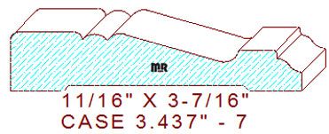Door/Window Casing 3-7/16" - 7 Door/Window Casing 3-7/16" - 7