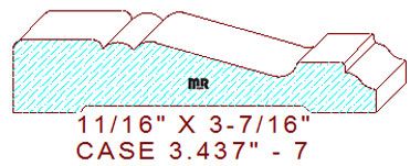 Door/Window Casing 3-7/16" - 7