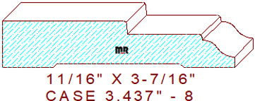 Door/Window Casing 3-7/16" - 8 Door/Window Casing 3-7/16" - 8