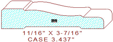 Door/Window Casing 3-7/16" Door/Window Casing 3-7/16"