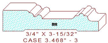 Door/Window Casing 3-15/32" - 3 Door/Window Casing 3-15/32" - 3