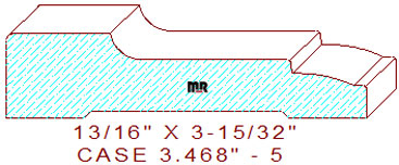 Door/Window Casing 3-15/32" - 5 Door/Window Casing 3-15/32" - 5