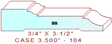 Door/Window Casing 3-1/2" - 104 Door/Window Casing 3-1/2" - 104