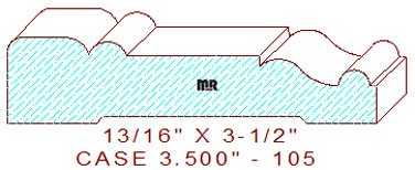 Door/Window Casing 3-1/2" - 105 Door/Window Casing 3-1/2" - 105