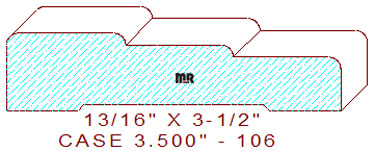 Door/Window Casing 3-1/2" - 106 Door/Window Casing 3-1/2" - 106