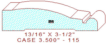 Door/Window Casing 3-1/2" - 115 Door/Window Casing 3-1/2" - 115
