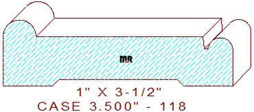 Door/Window Casing 3-1/2" - 118 Door/Window Casing 3-1/2" - 118