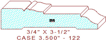 Door/Window Casing 3-1/2" - 122 Door/Window Casing 3-1/2" - 122