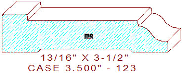 Door/Window Casing 3-1/2" - 123 Door/Window Casing 3-1/2" - 123