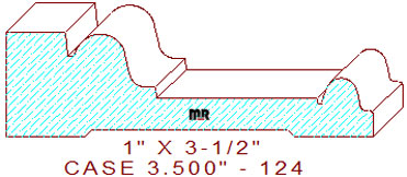 Door/Window Casing 3-1/2" - 124 Door/Window Casing 3-1/2" - 124