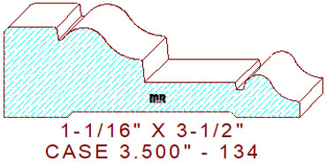 Door/Window Casing 3-1/2" - 134 Door/Window Casing 3-1/2" - 134