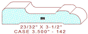Door/Window Casing 3-1/2" - 142 Door/Window Casing 3-1/2" - 142