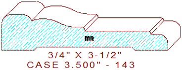 Door/Window Casing 3-1/2" - 143 Door/Window Casing 3-1/2" - 143