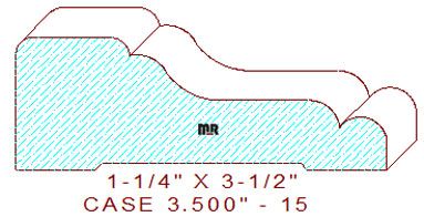 Door/Window Casing 3-1/2" - 15 Door/Window Casing 3-1/2" - 15