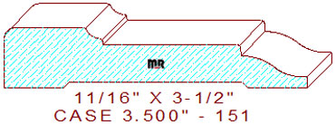 Door/Window Casing 3-1/2" - 151 Door/Window Casing 3-1/2" - 151