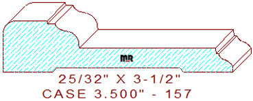 Door/Window Casing 3-1/2" - 157 Door/Window Casing 3-1/2" - 157