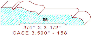 Door/Window Casing 3-1/2" - 158 Door/Window Casing 3-1/2" - 158