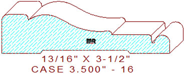 Door/Window Casing 3-1/2" - 16 Door/Window Casing 3-1/2" - 16