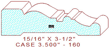 Door/Window Casing 3-1/2" - 160 Door/Window Casing 3-1/2" - 160
