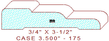 Door/Window Casing 3-1/2" - 175 Door/Window Casing 3-1/2" - 175