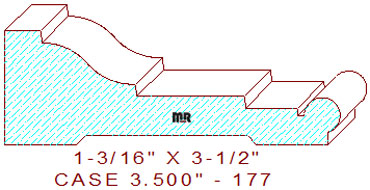 Door/Window Casing 3-1/2" - 177 Door/Window Casing 3-1/2" - 177
