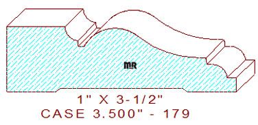 Door/Window Casing 3-1/2" - 179 Door/Window Casing 3-1/2" - 179