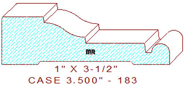 Door/Window Casing 3-1/2" - 183 Door/Window Casing 3-1/2" - 183