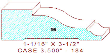 Door/Window Casing 3-1/2" - 184 Door/Window Casing 3-1/2" - 184