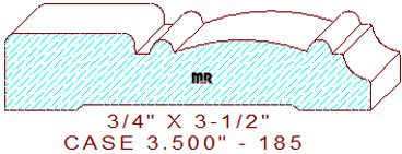 Door/Window Casing 3-1/2" - 185 Door/Window Casing 3-1/2" - 185