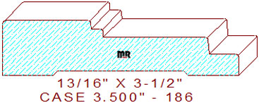 Door/Window Casing 3-1/2" - 186 Door/Window Casing 3-1/2" - 186