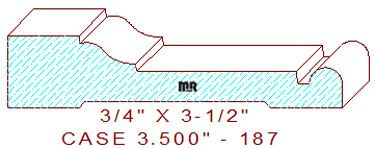 Door/Window Casing 3-1/2" - 187 Door/Window Casing 3-1/2" - 187