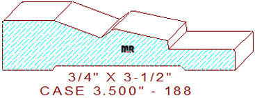 Door/Window Casing 3-1/2" - 188 Door/Window Casing 3-1/2" - 188
