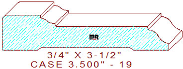 Door/Window Casing 3-1/2" - 19 Door/Window Casing 3-1/2" - 19
