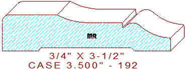 Door/Window Casing 3-1/2" - 192 Door/Window Casing 3-1/2" - 192