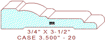 Door/Window Casing 3-1/2" - 20 Door/Window Casing 3-1/2" - 20