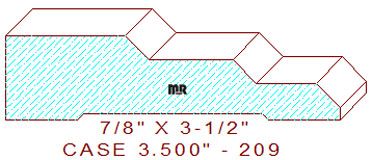 Door/Window Casing 3-1/2" - 209 Door/Window Casing 3-1/2" - 209