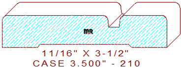 Door/Window Casing 3-1/2" - 210 Door/Window Casing 3-1/2" - 210