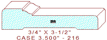 Door/Window Casing 3-1/2" - 216 Door/Window Casing 3-1/2" - 216