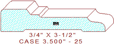 Door/Window Casing 3-1/2" - 25 Door/Window Casing 3-1/2" - 25