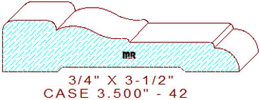 Door/Window Casing 3-1/2" - 42 Door/Window Casing 3-1/2" - 42