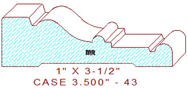 Door/Window Casing 3-1/2" - 43 Door/Window Casing 3-1/2" - 43