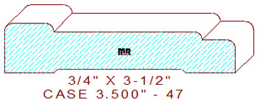 Door/Window Casing 3-1/2" - 47 Door/Window Casing 3-1/2" - 47