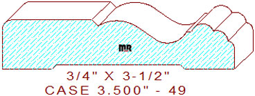 Door/Window Casing 3-1/2" - 49 Door/Window Casing 3-1/2" - 49
