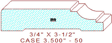 Door/Window Casing 3-1/2" - 50 Door/Window Casing 3-1/2" - 50
