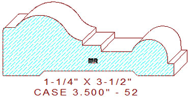 Door/Window Casing 3-1/2" - 52 Door/Window Casing 3-1/2" - 52