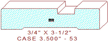 Door/Window Casing 3-1/2" - 53 Door/Window Casing 3-1/2" - 53